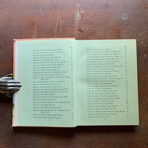 Talk, Read, Write, Listen Vintage School Book - 1960 Edition - contents
