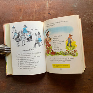 Talk, Read, Write, Listen Vintage School Book - 1960 Edition - illustrations