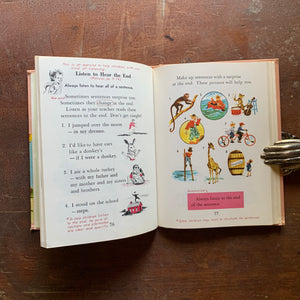 Talk, Read, Write, Listen Vintage School Book - 1960 Edition - teacher's manual