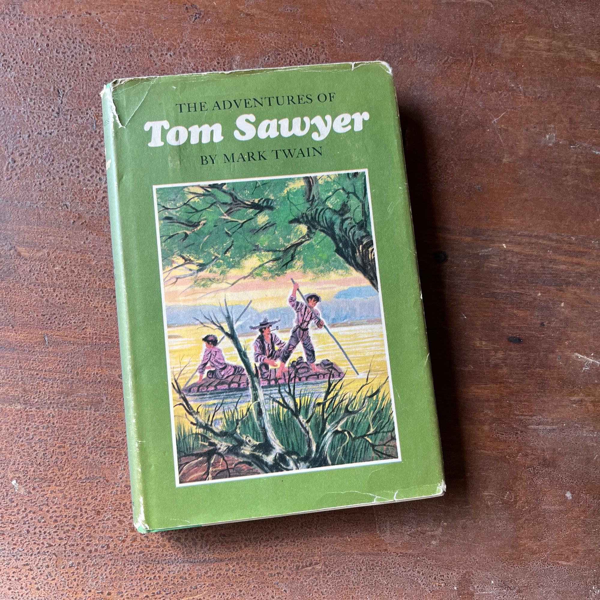 Adventures of Tom Sawyer - a 1954 Junior Deluxe Editions Book with Dust Jacket