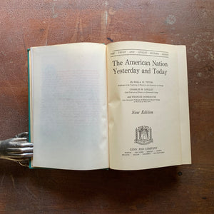 The American Nation Yesterday and Today - 1949 Edition - title page