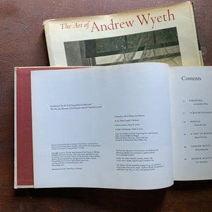 The Art of Andrew Wyeth 1973 with Dust Jacket - copyright