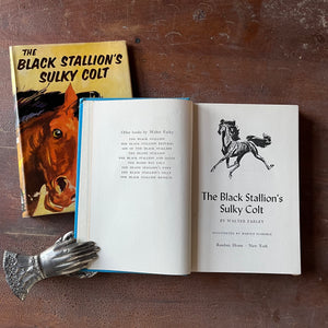 Log Cabin Vintage – vintage children’s book, children’s book, chapter book, The Black Stallion Series - The Black Stallion's Sulky Colt by Walter Farley with Illustrations by Harold Eldridge - view of the title page