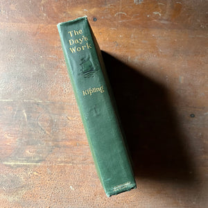 The Day's Work by Rudyard Kipling - 1899 Edition - view of the embossed spine