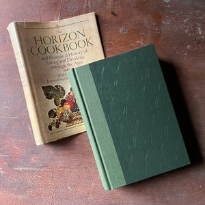 The Horizon Cookbook by William Harlan Hale - 1960 Edition - view of the embossed front cover - embossed with forks and knives