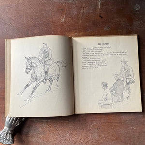 The Horse:  His Gaits, Points & Conformation by Paul Brown - 1943 Edition - view of full page illustrations