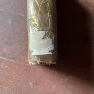 The Seven Seas by Rudyard Kipling - 1898 Edition of Poetry - view of the sticker on the spine