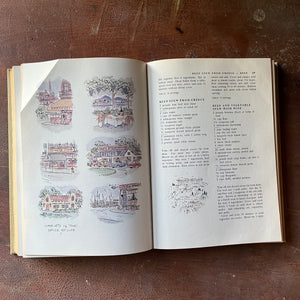 The Spice Cook Book 1964 Edition by Avanelee Day & Lillie Stuckey - illustrations & recipes