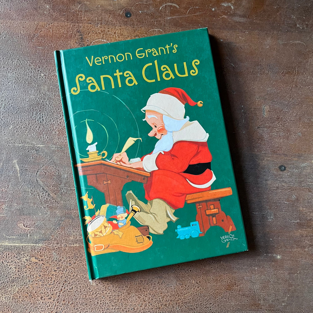 Log Cabin Vintage – vintage children’s book, children’s book, Christmas book – Vernon Grant's Santa Claus - view of the front cover