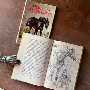 Vicki and the Black Horse by Sam Savitt - view of the full-page illustrations by Sam Savitt