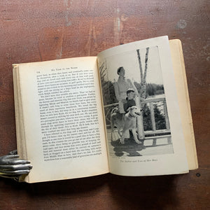 We Took to the Woods by Louise Dickinson Rich - 1942 1st Edition - Photograph of Author with her son & dog