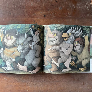 Log Cabin Vintage - vintage children's book, children's book, picture book – Where The Wild Things Are - Stories & Pictures by Maurice Sendak - view of the illustrations