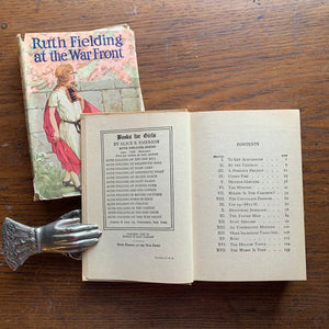 Ruth Fielding at the War Front by Alice B. Emerson - a 1918 Cupples & Leon Clothbound Hardcover Edition with Dust Jacket