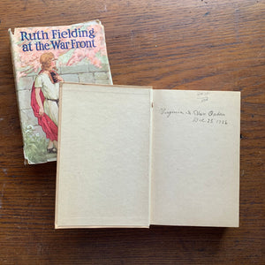 Ruth Fielding at the War Front by Alice B. Emerson - a 1918 Cupples & Leon Clothbound Hardcover Edition with Dust Jacket