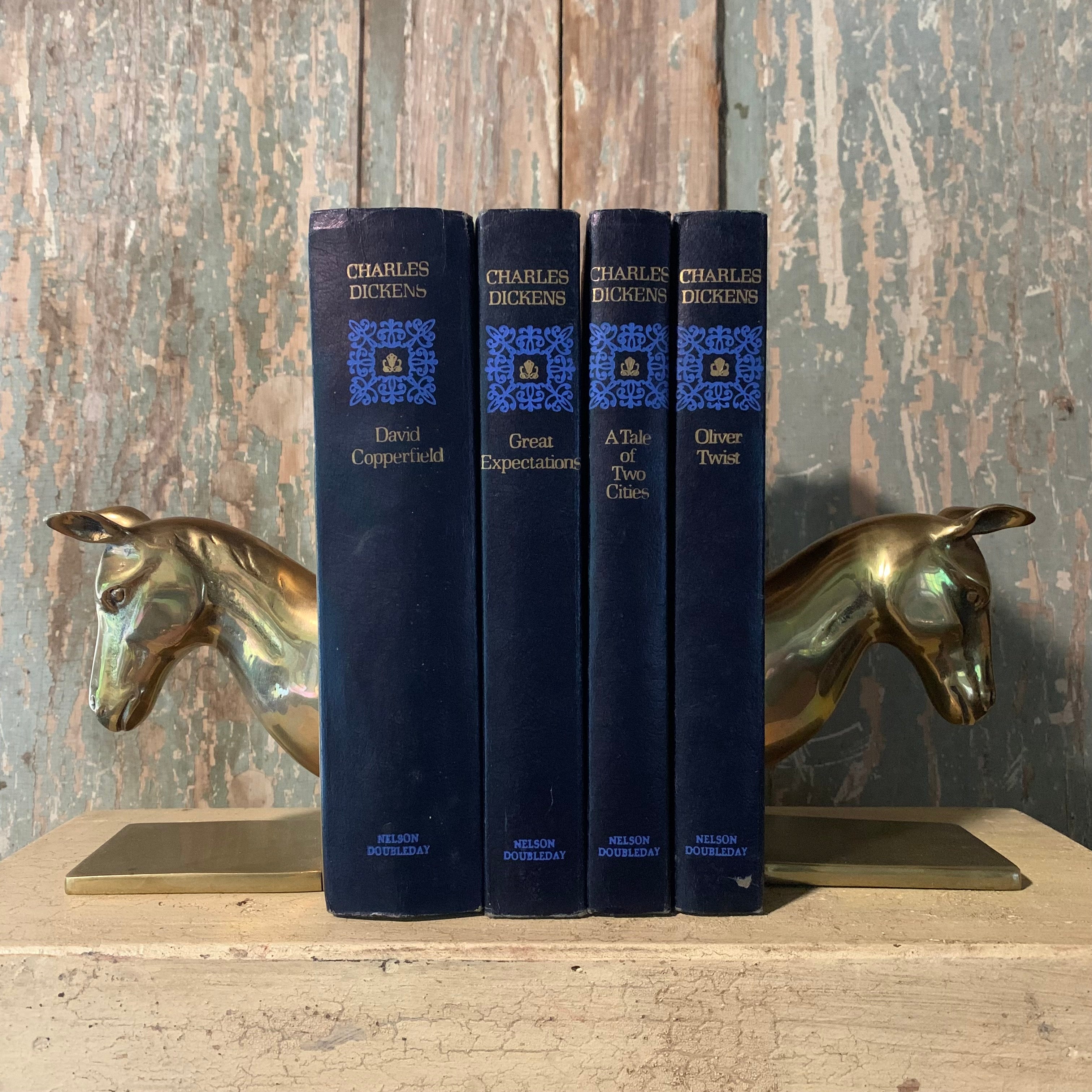 Charles Dickens Blue & Gold Four Book Set - Great Expectations, David  Copperfield, A Tale of Two Cities, Oliver Twist