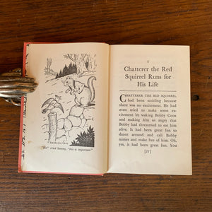 The Adventures of Chatterer the Red Squirrel by Thornton W. Burgess - The Bedtime Story Books - 1943 Grosset & Dunlap Clothbound Hardcover Edition