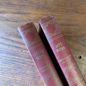 Pair of Louisa May Alcott Books - Little Men & Jo’s Boys Vintage Editions