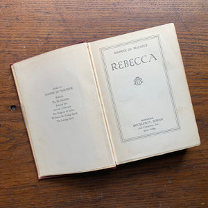 Rebecca by Daphne du Maurier - 1938 First American Edition - Doubleday Doran