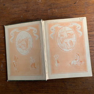 antique children's chapter book - Charles Dickens Classics - Boys and Girls of Dickens Hardcover Edition - view of the inside cover