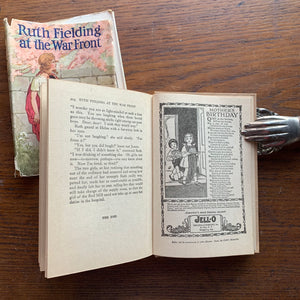 Ruth Fielding at the War Front by Alice B. Emerson - a 1918 Cupples & Leon Clothbound Hardcover Edition with Dust Jacket